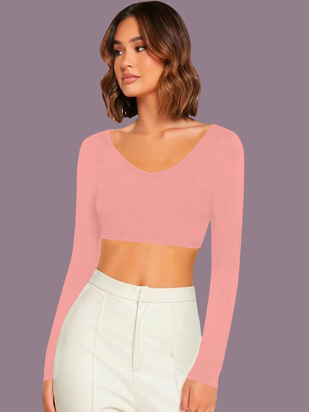 

Dream Beauty Fashion Crop Top, Peach