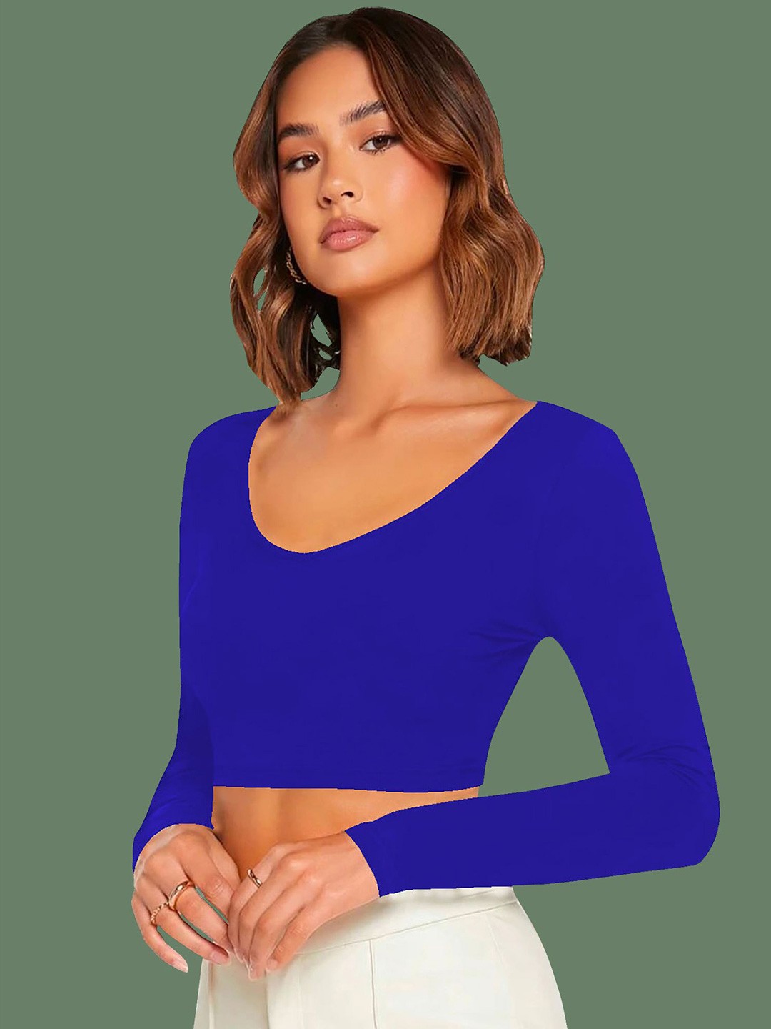 

Dream Beauty Fashion Crop Top, Blue