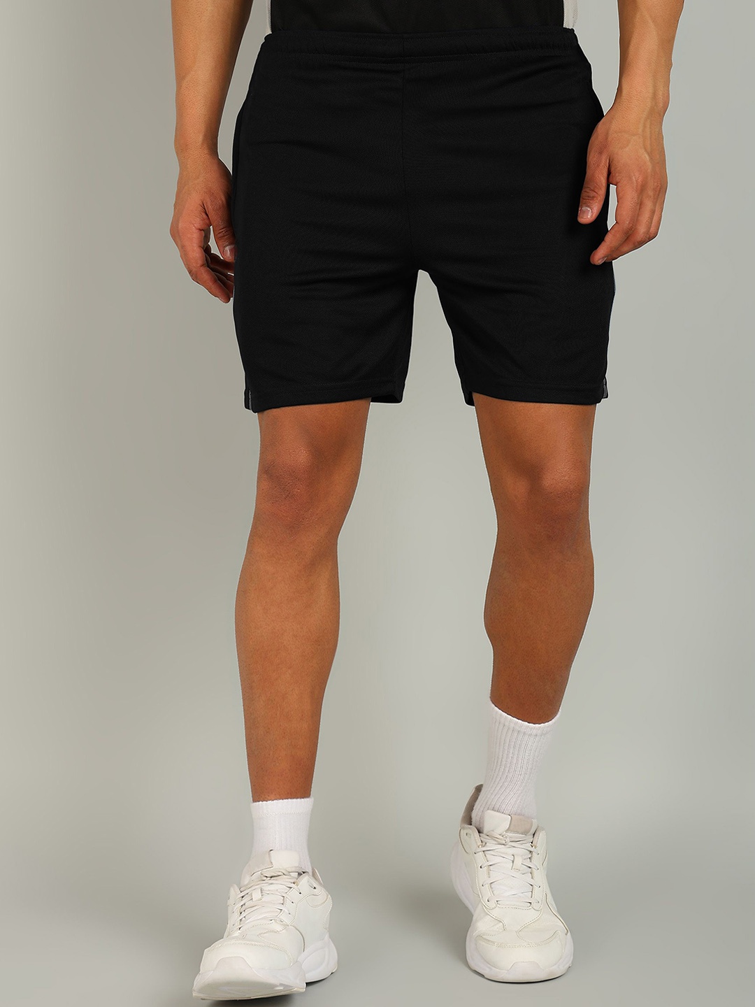 

Moda Rapido Men Slim Fit Dri-FIT Gym Sports Shorts, Black