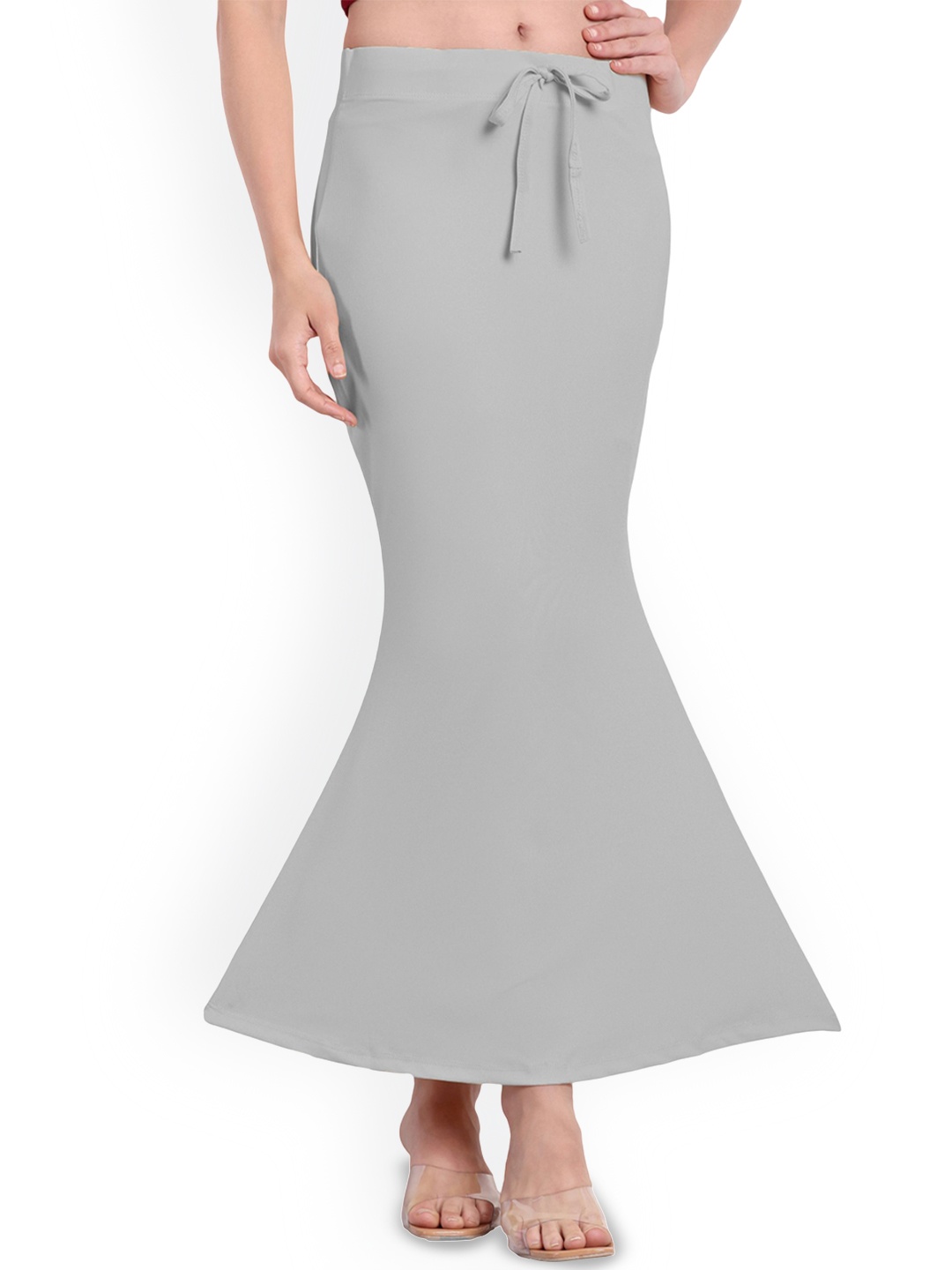 

Bureaucrat Mid-Rise Mermaid Fishcut Saree Petticoat Shapewear, Grey
