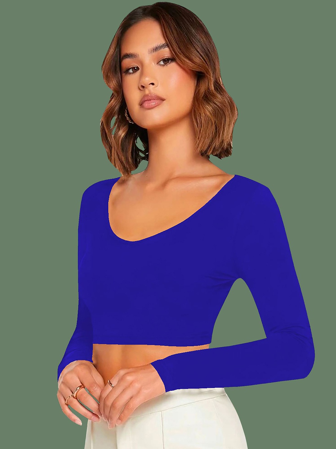

Dream Beauty Fashion Crop Top, Blue