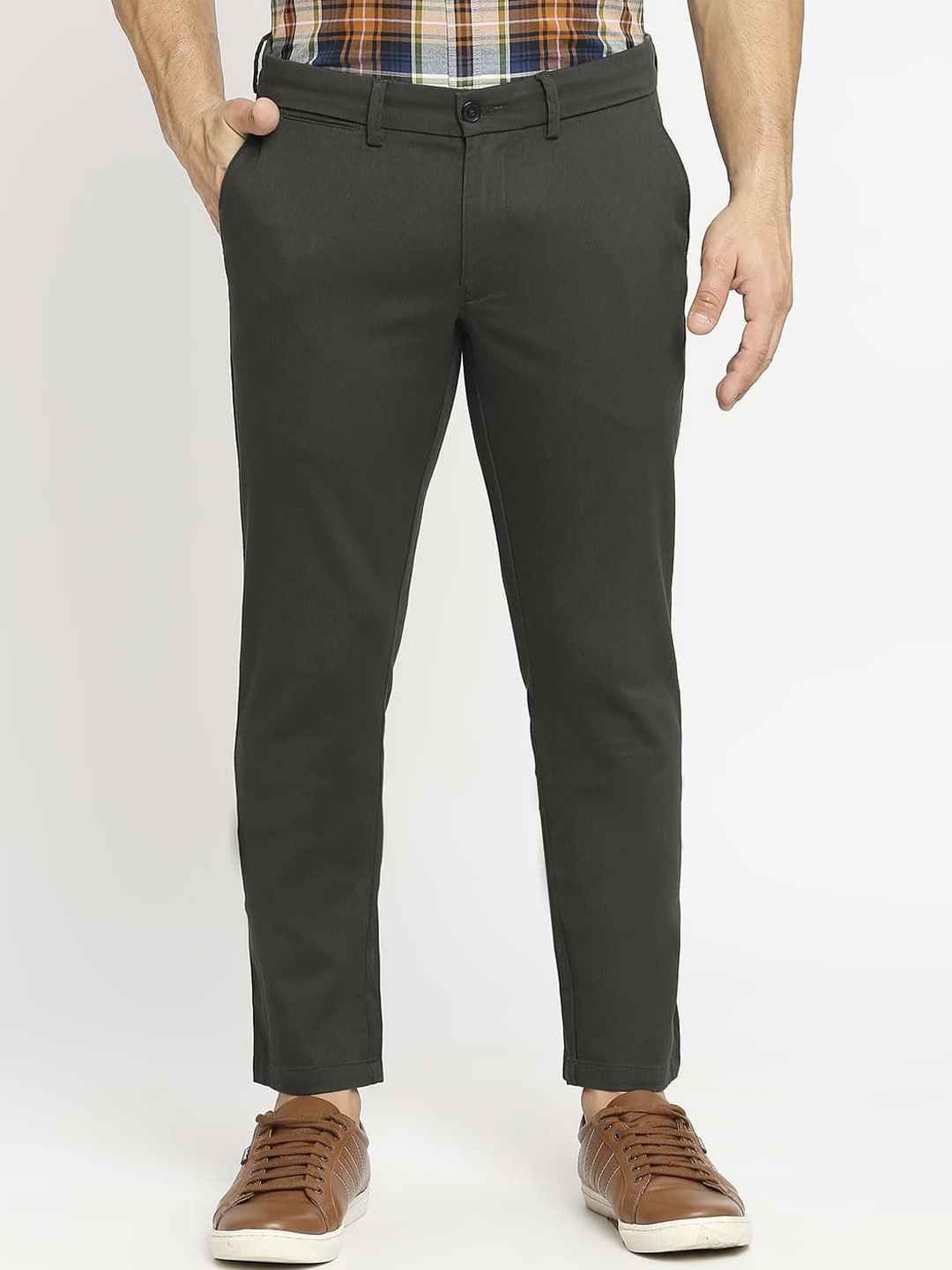 

Basics Men Comfort Trousers, Grey