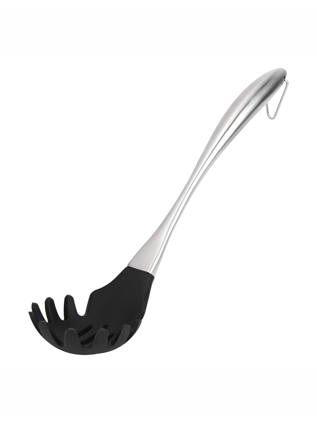 

Baskety Silver-Toned Pasta Fork Heat Resistant Server Spatula