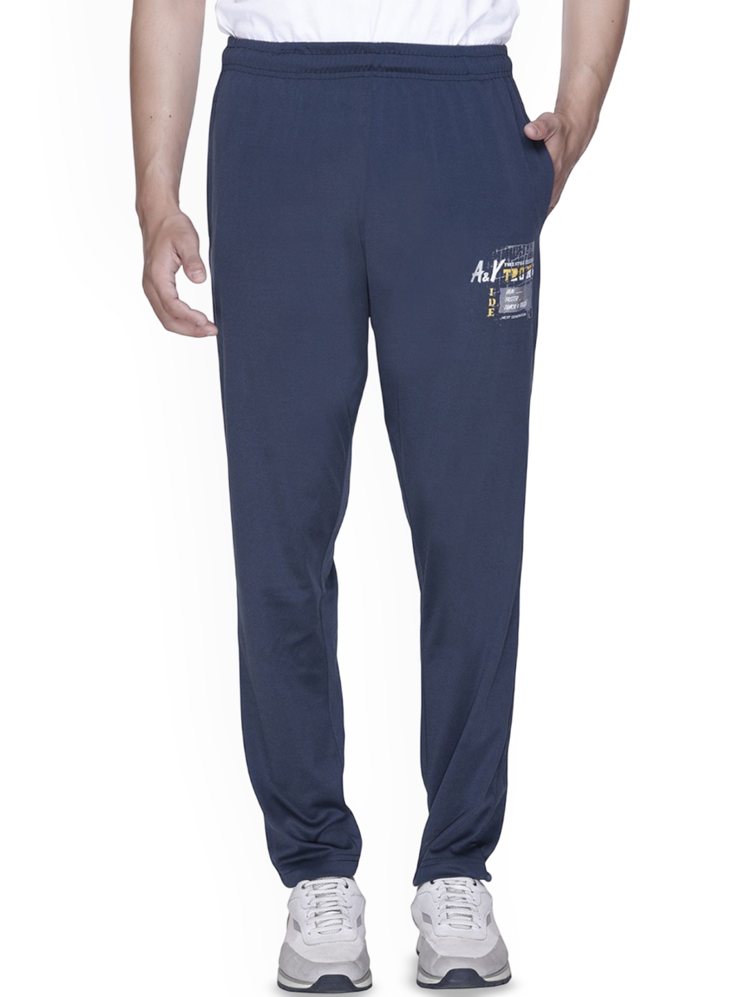 

A & Y Men Mid Rise Regular Fit Track Pants, Teal