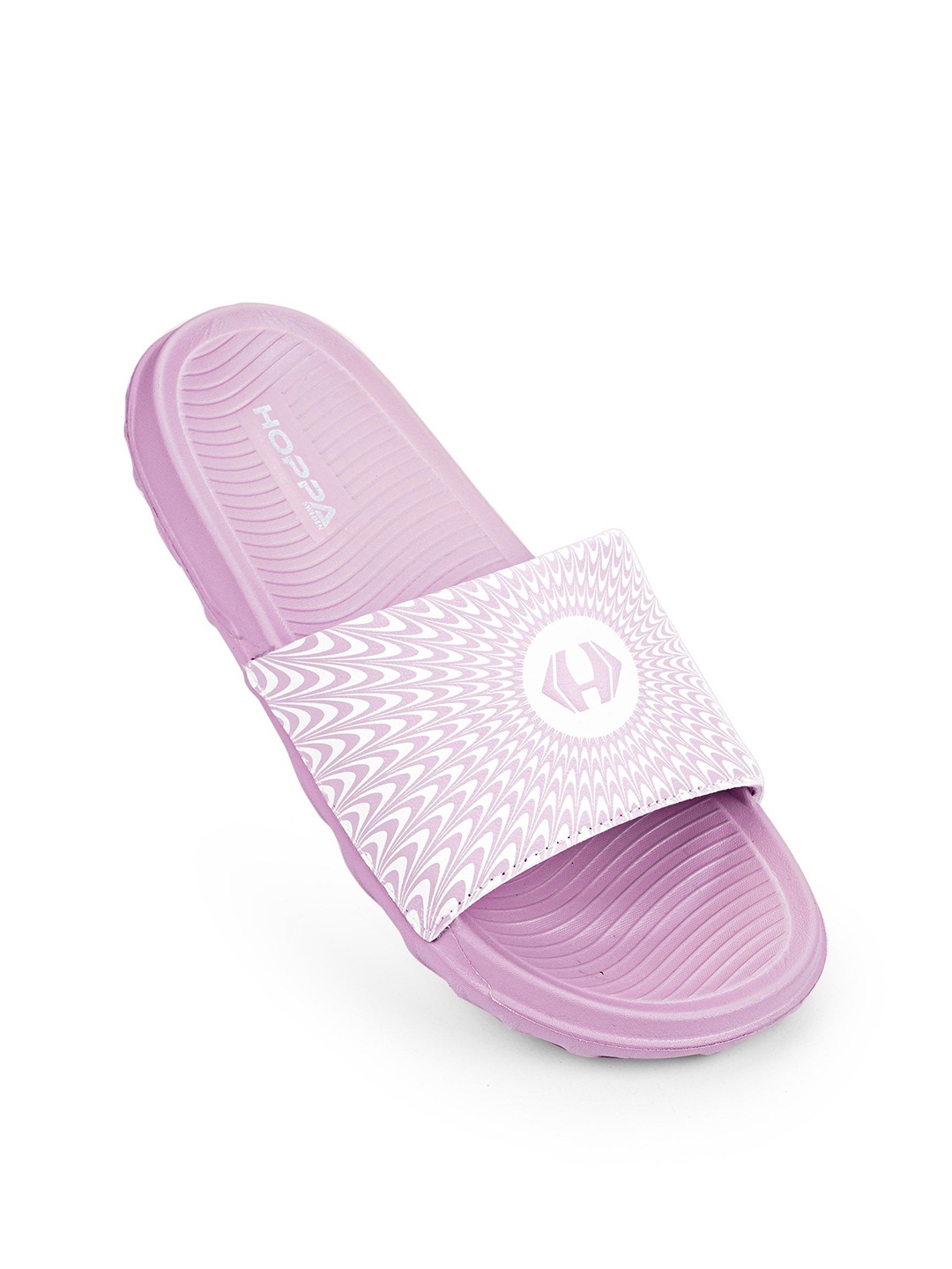 

Hoppa Women Printed Sliders, Pink