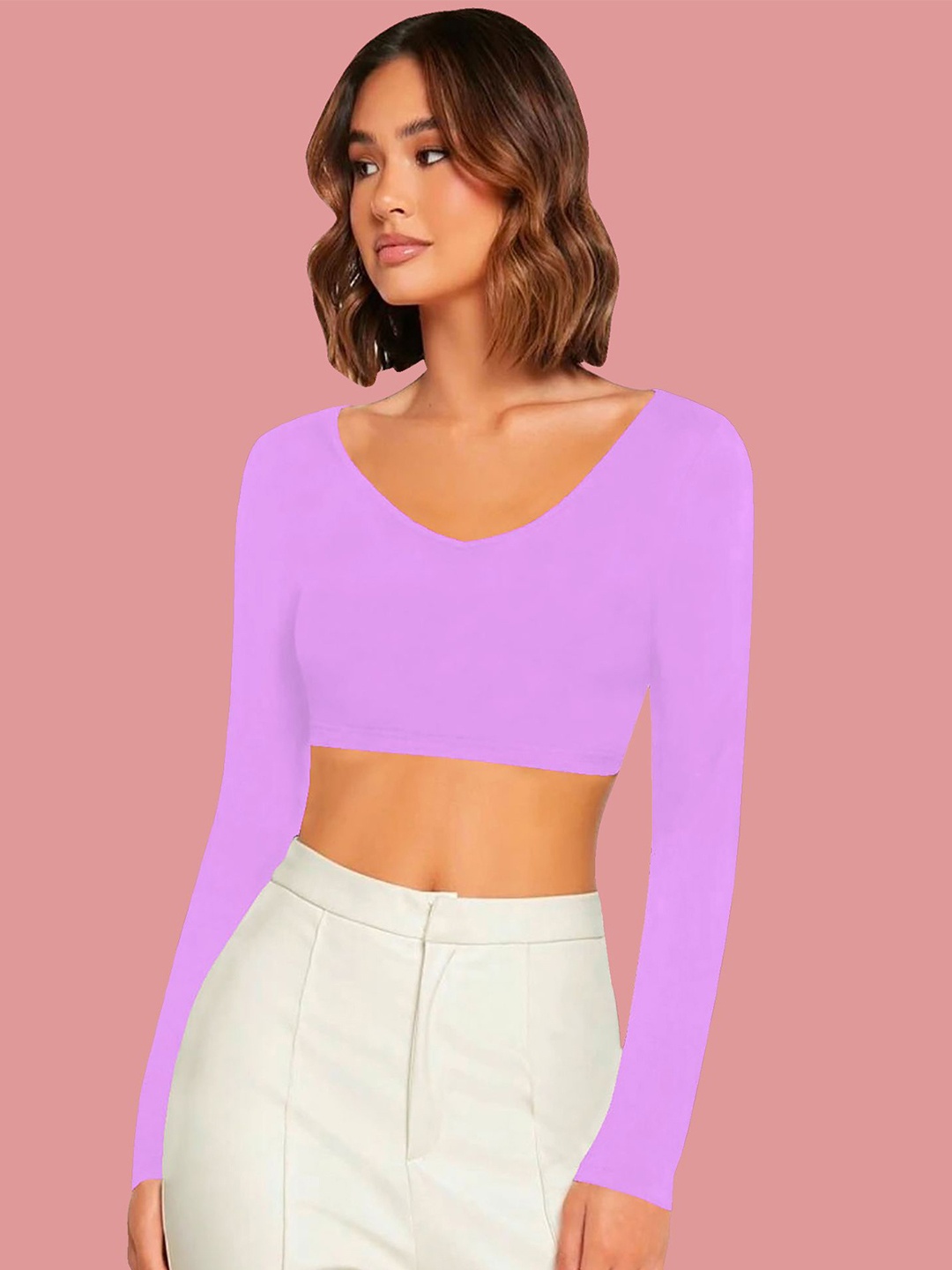 

Dream Beauty Fashion Crop Top, Lavender