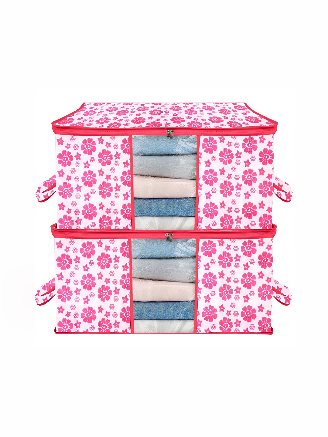 

ANKIT INTERNATIONAL Pink Set of 6 Super Strong Multi-Utility Organisers