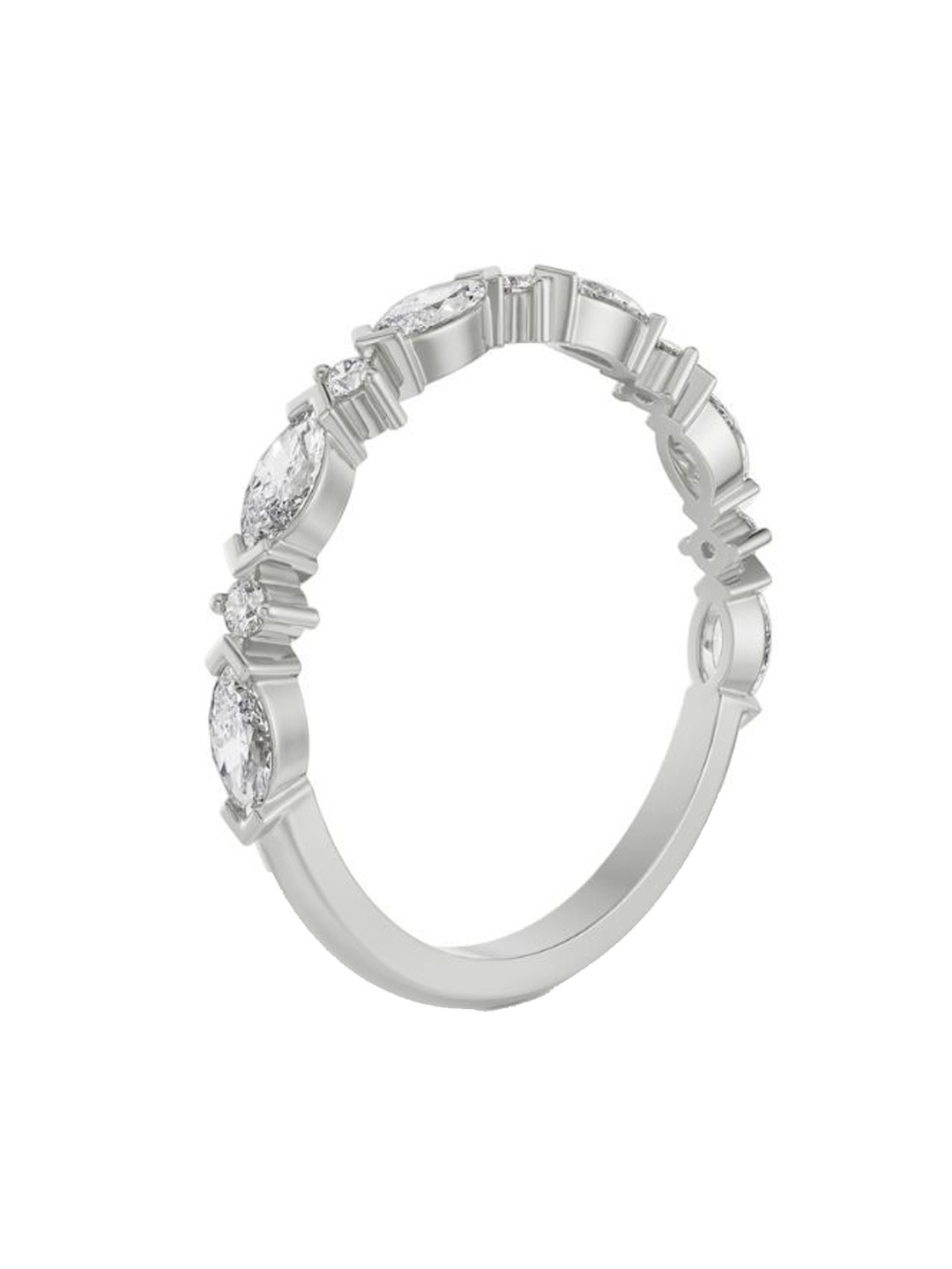 

Emori Majestic Marquise Diamond Band, White