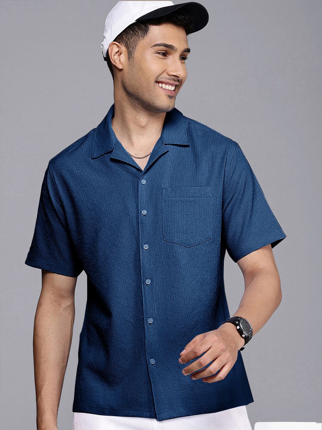 

Moda Rapido Men Standard Opaque Casual Shirt, Teal