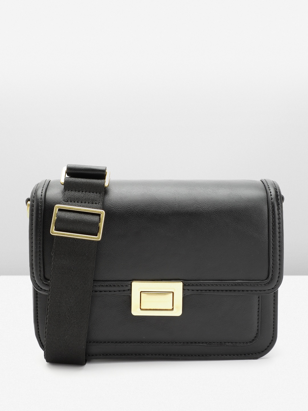 

MANGO Crossbody Sling Bag, Black