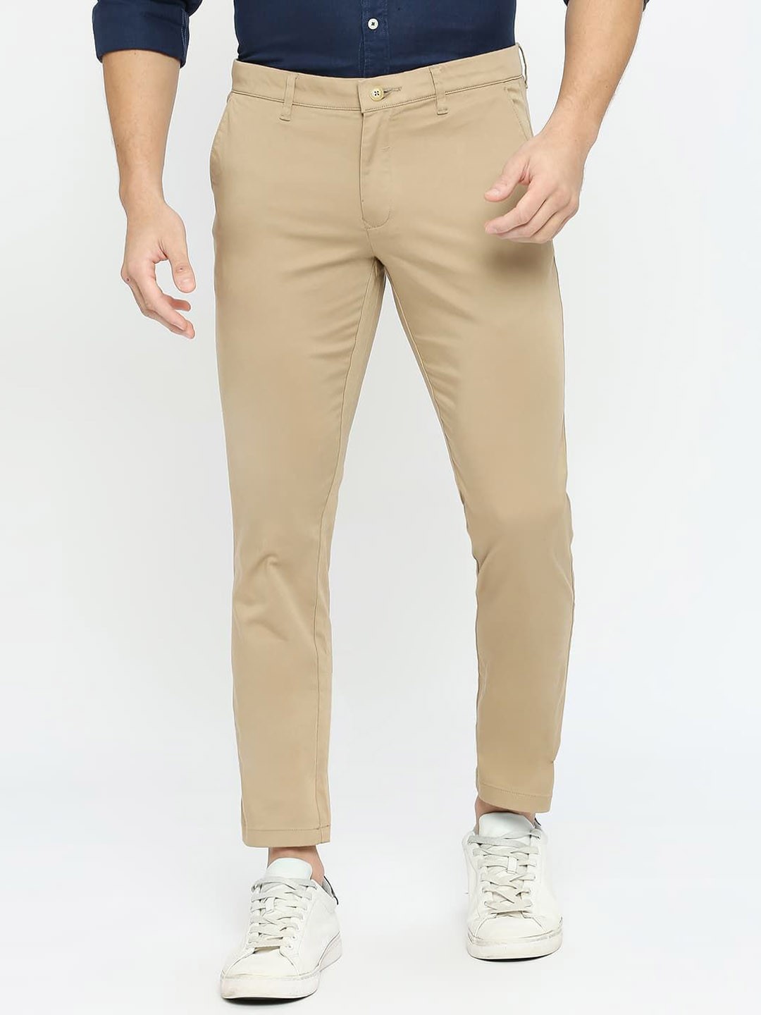 

Basics Men Comfort Trousers, Khaki