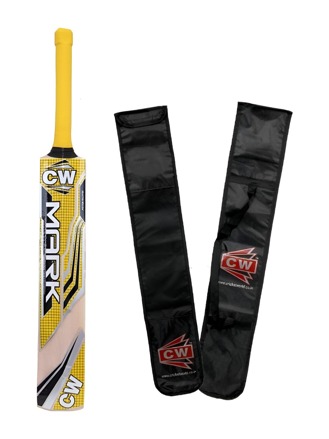 

CW Kashmir Willow Cricket Bat, Yellow