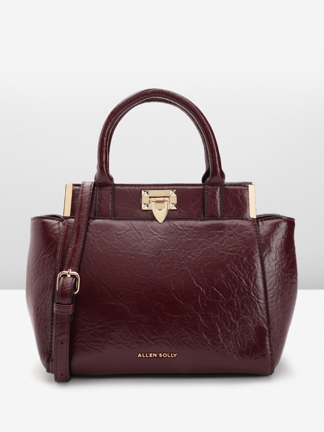 

Allen Solly Structured Handheld Bag, Maroon