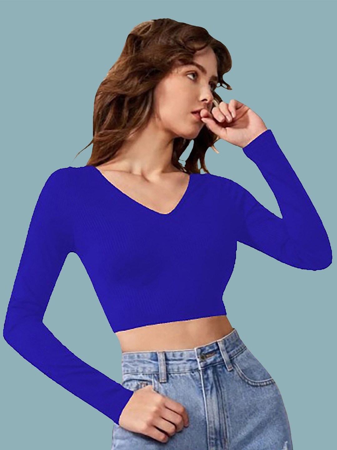 

Dream Beauty Fashion Crop Top, Blue
