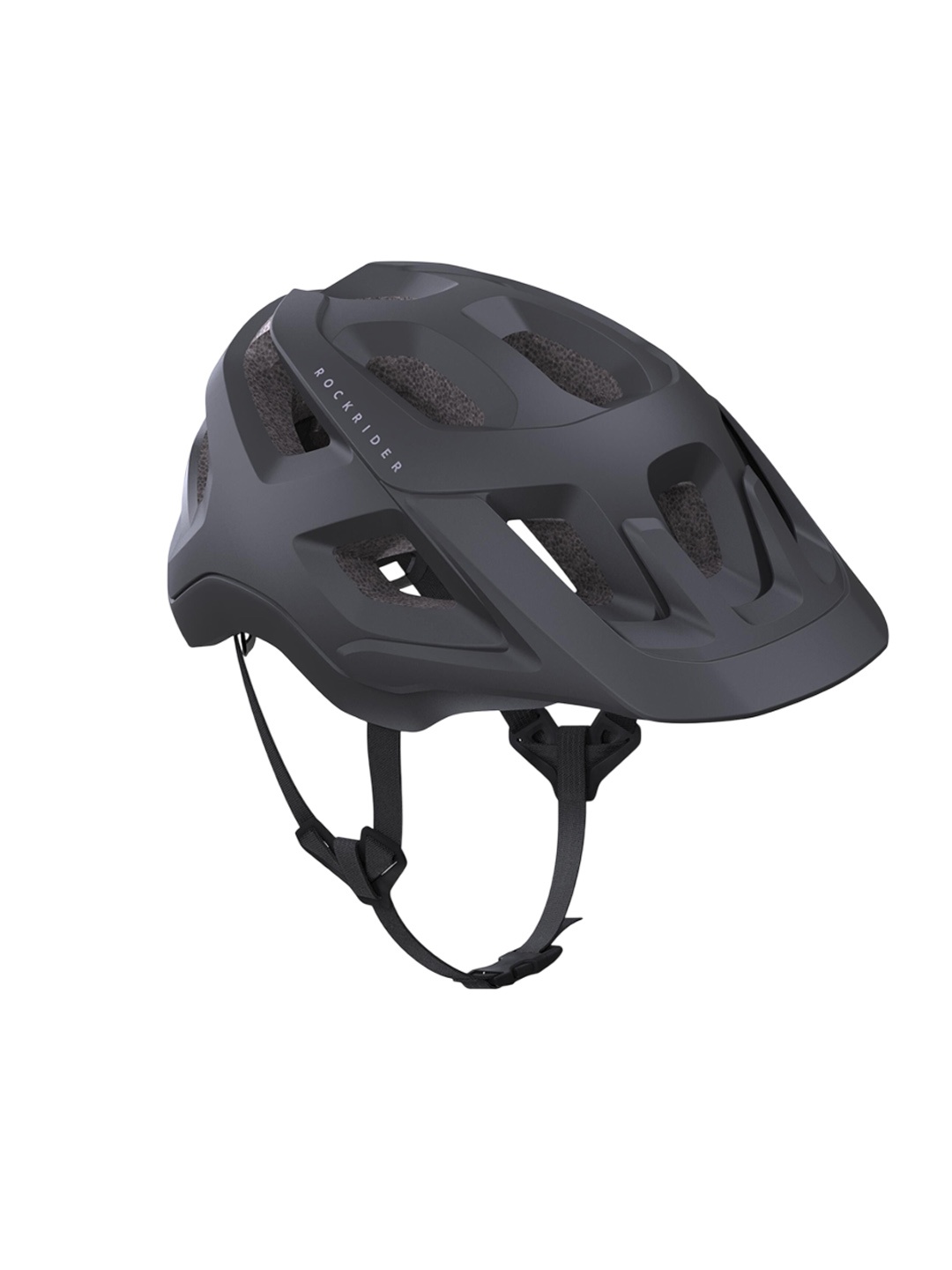 

ROCKRIDER By Decathlon ST500 Open Face Mountain Bike Helmet, Black