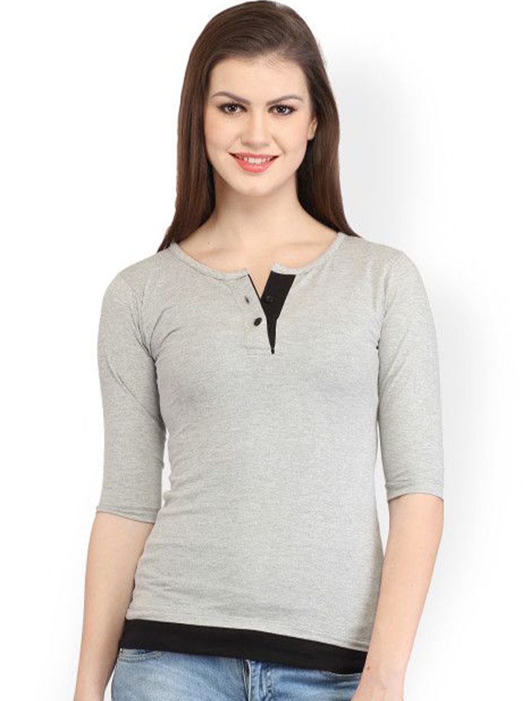 

Moda Rapido Cotton Top, Grey