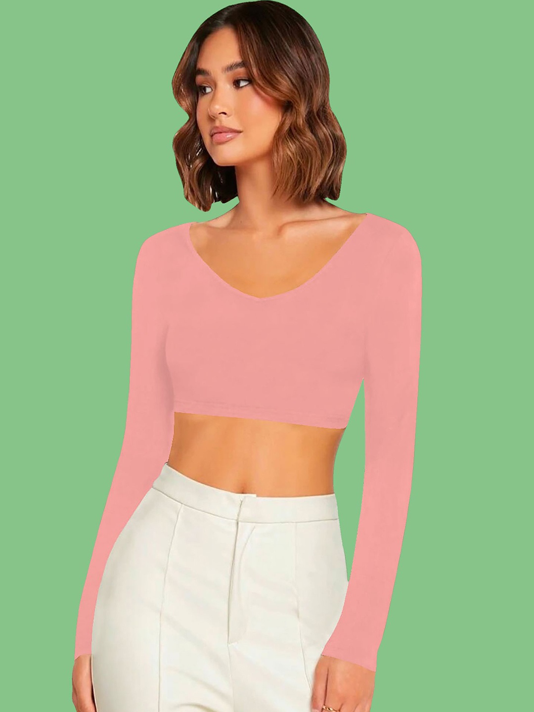 

Dream Beauty Fashion Crop Top, Peach
