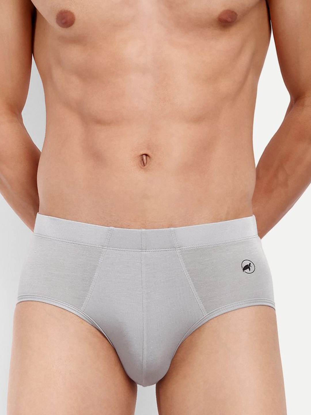 

LOGGERHEAD Men Cotton Mid-Rise Hipster Inner Elastic Brief LHIB012-Grey