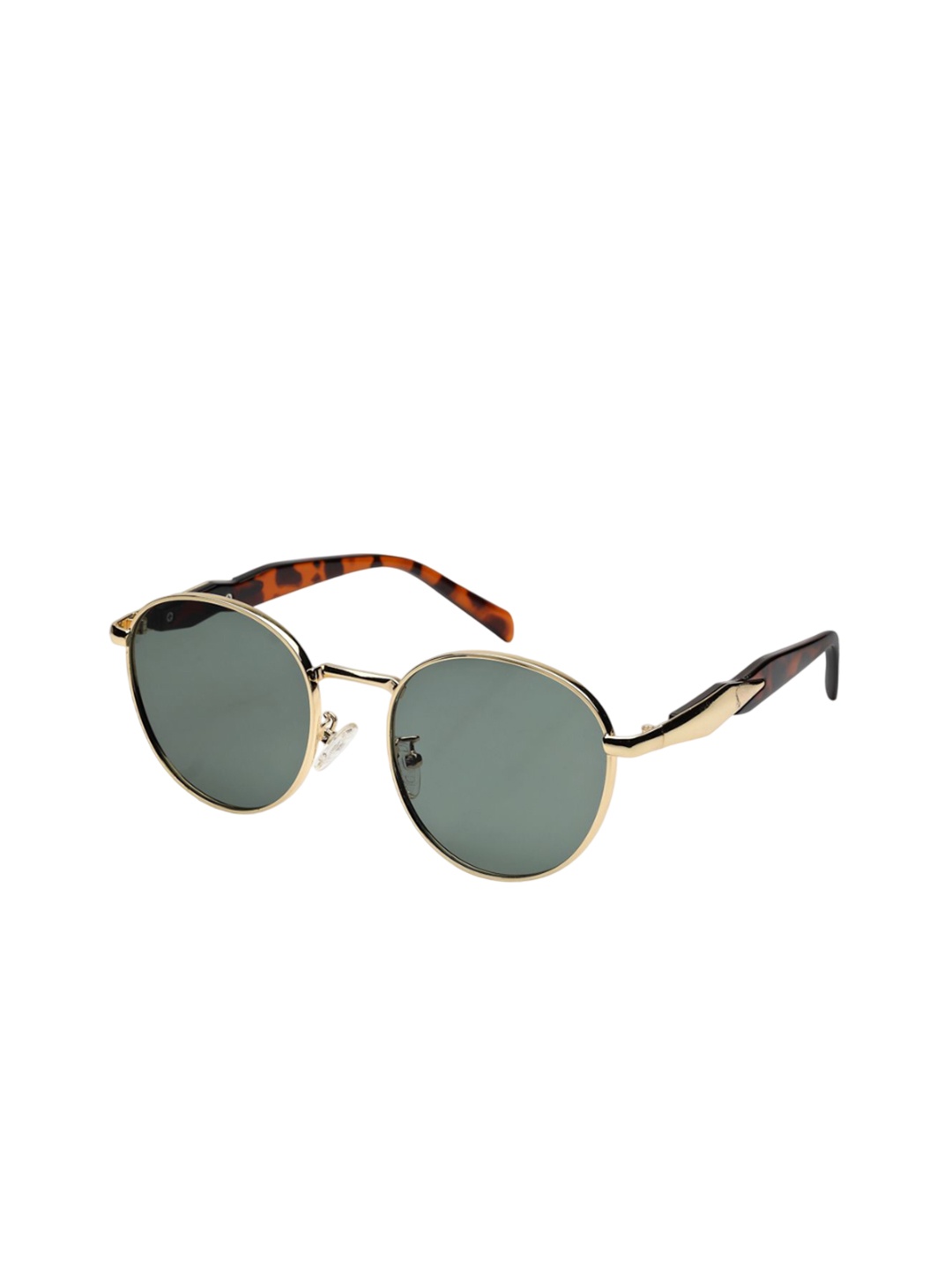 

HASHTAG EYEWEAR Unisex Oval Sunglasses with UV Protected Lens D_VS_8008-Gold-G15, Green