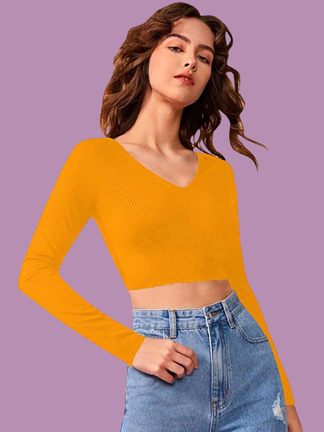 

Dream Beauty Fashion Crop Top, Yellow