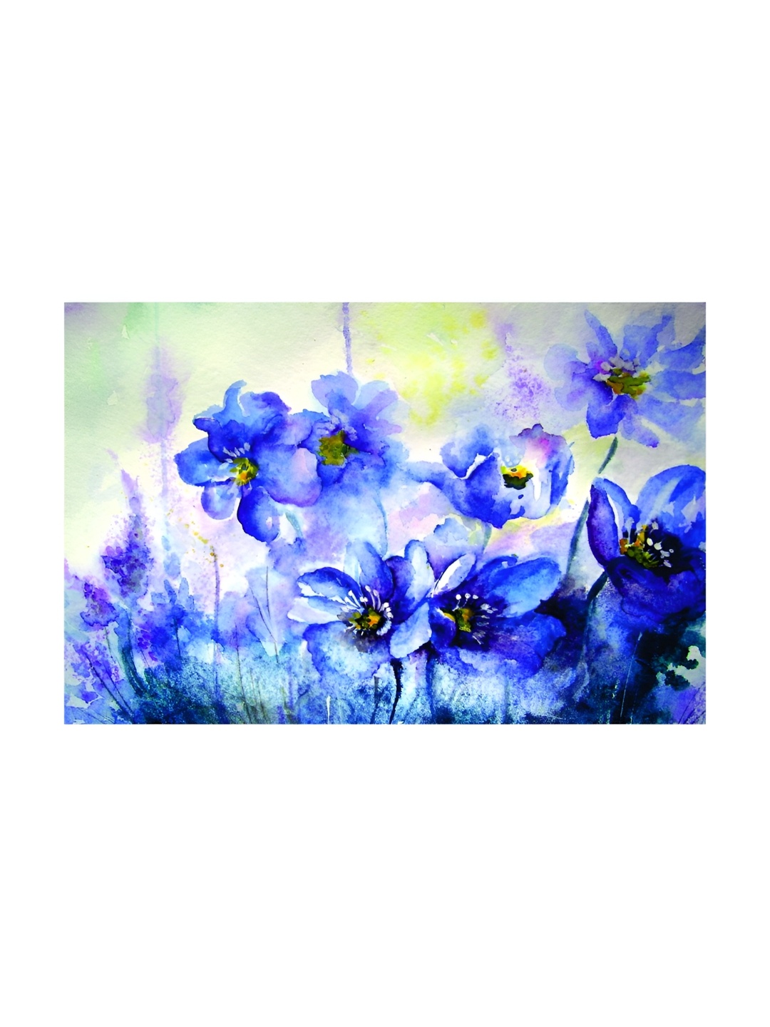 

Inephos Blue & Green Floral and Botanical Canvas Wall Art