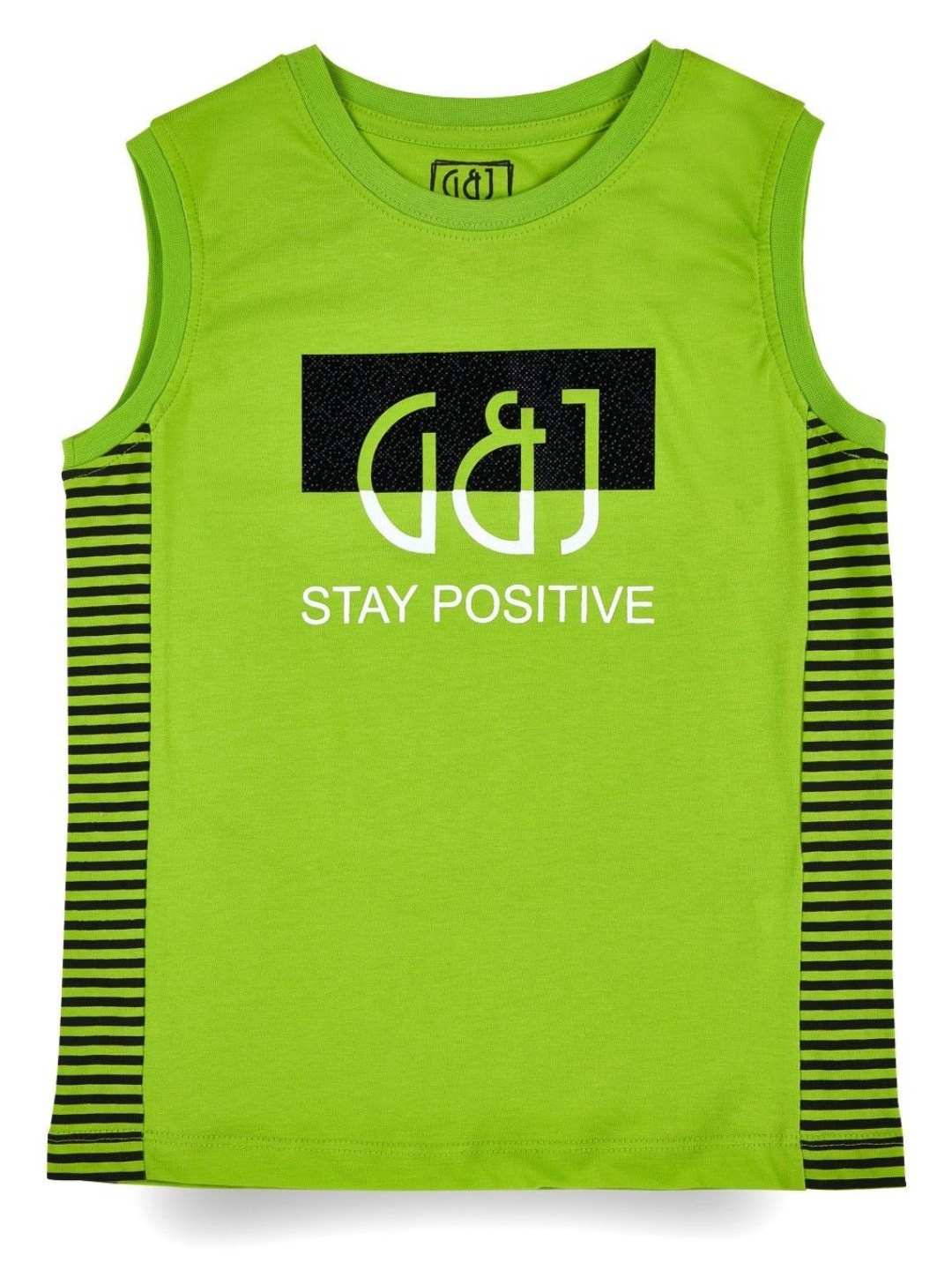 

Gini and Jony Boys Typography Printed Round Neck Cotton T-shirt, Green