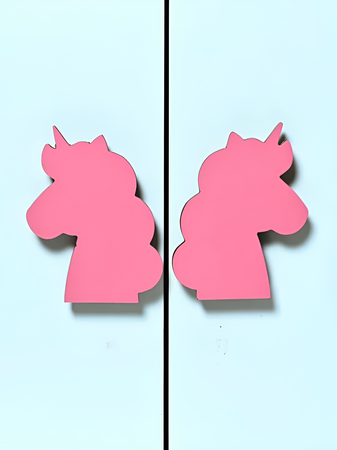 

Pinch of Pretty Pink 2 Pieces Wooden Unicorn Cupboard Door Handles