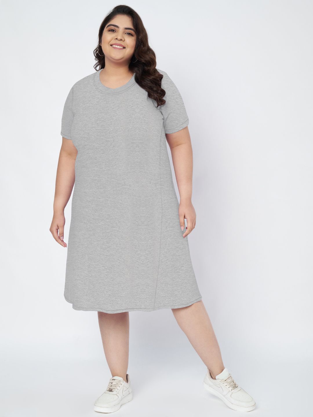 

BRINNS T-shirt Dress, Grey melange