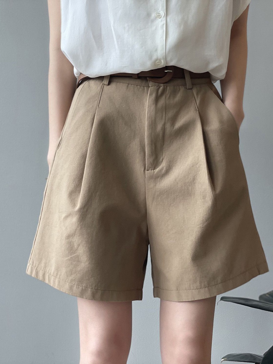 

DressBerry Women Culottes Trousers, Khaki