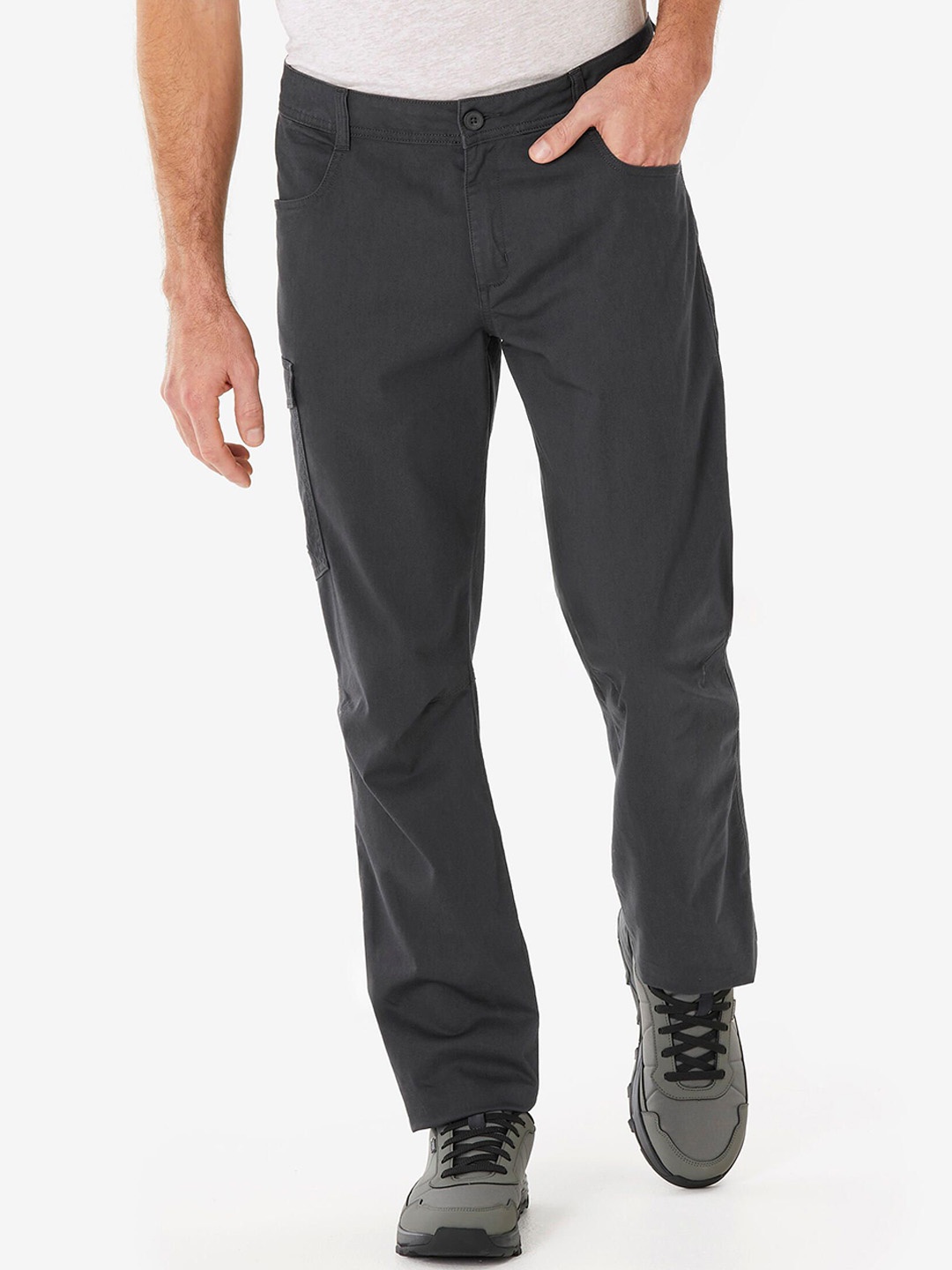 

Quechua By Decathlon Mens Hiking Cargo Trousers NH100, Black