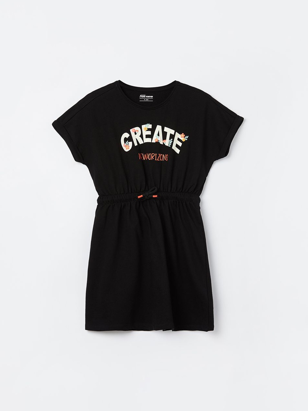 

Fame Forever by Lifestyle Girls Printed T-shirt Dress, Black