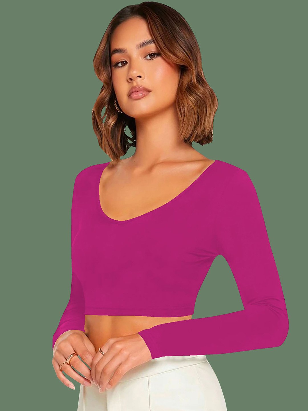 

Dream Beauty Fashion Crop Top, Pink