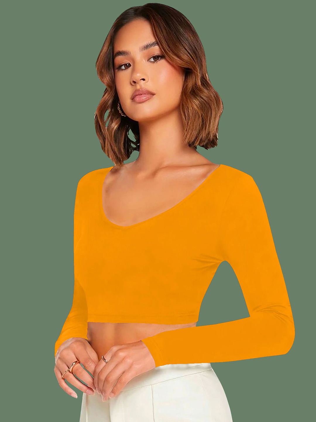 

Dream Beauty Fashion Crop Top, Yellow