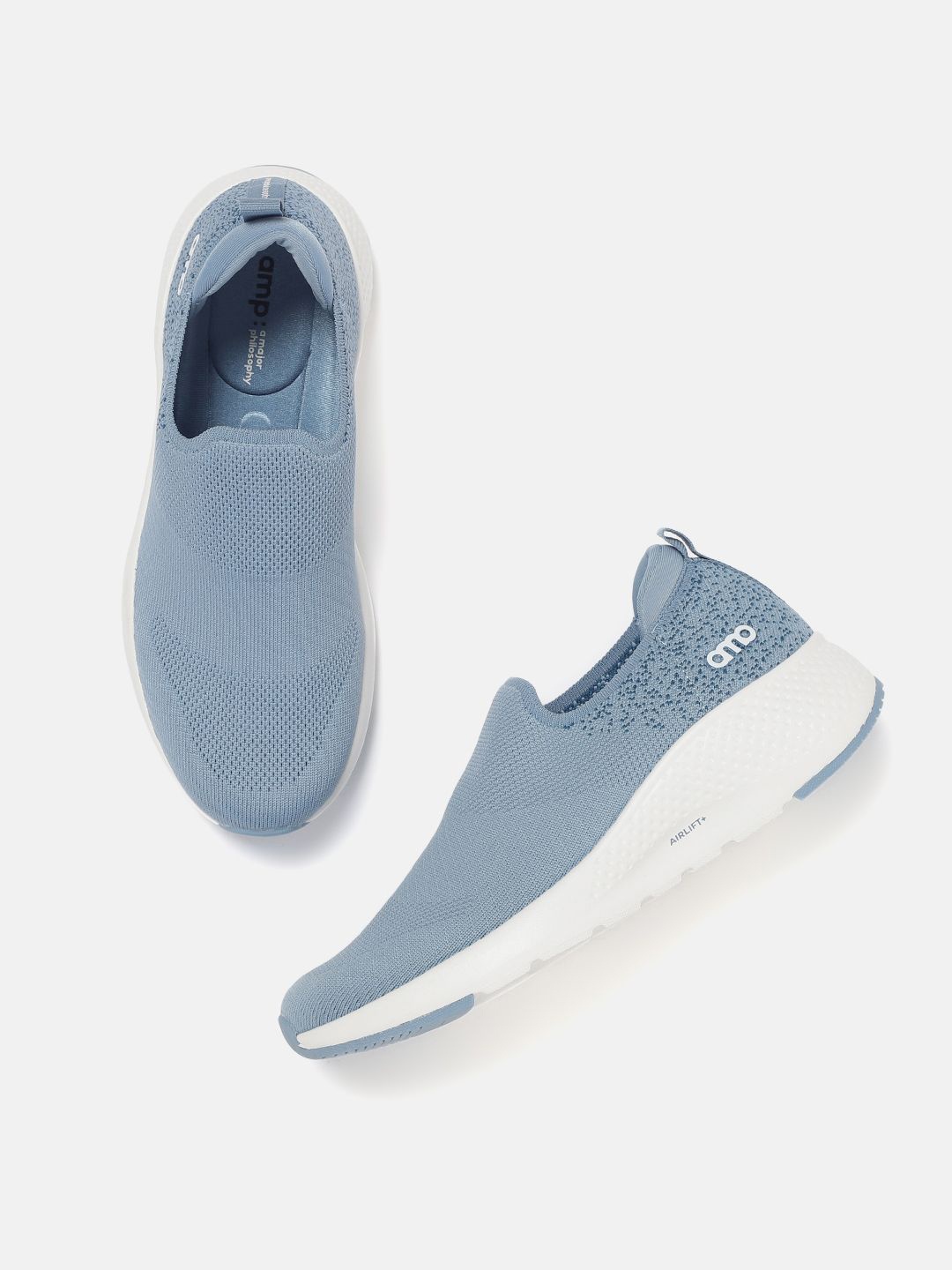 

AMP Women Training or Gym Non-Marking Shoes, Blue