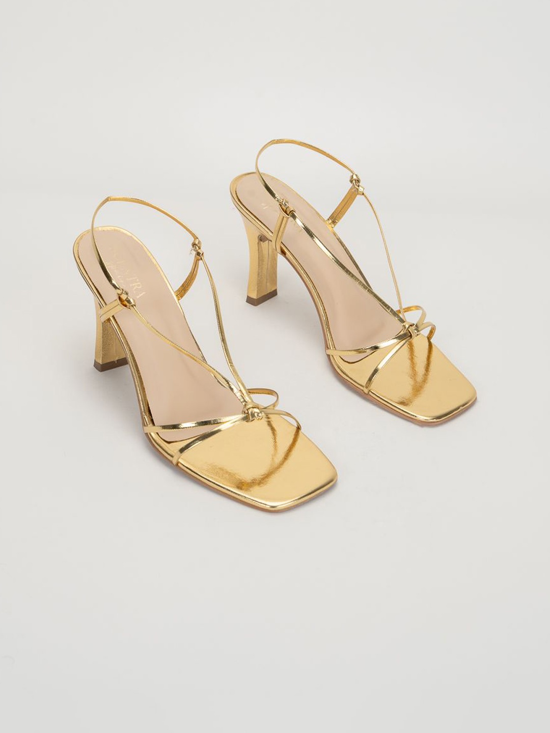 

SCENTRA Party Block Sandals, Gold