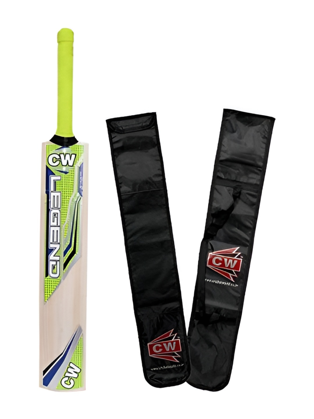 

CW Legend Popular Willow Tennis Cricket Bat, Green