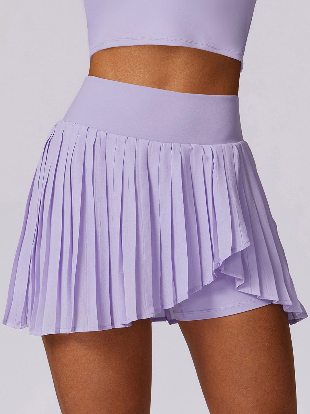 

StyleCast Women Pleated Mini Skorts, Purple