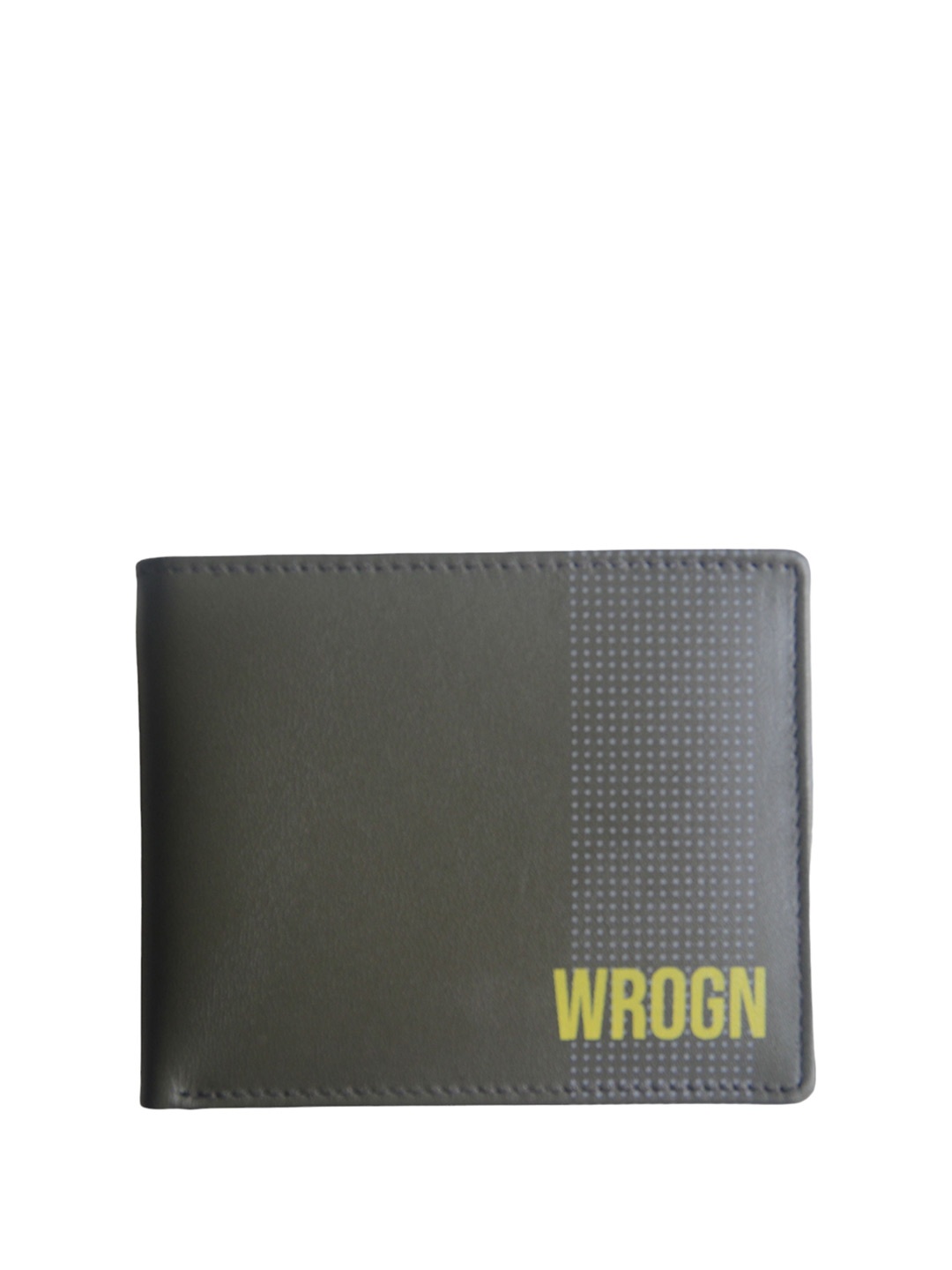 

WROGN Men Leather Card Holder, Grey