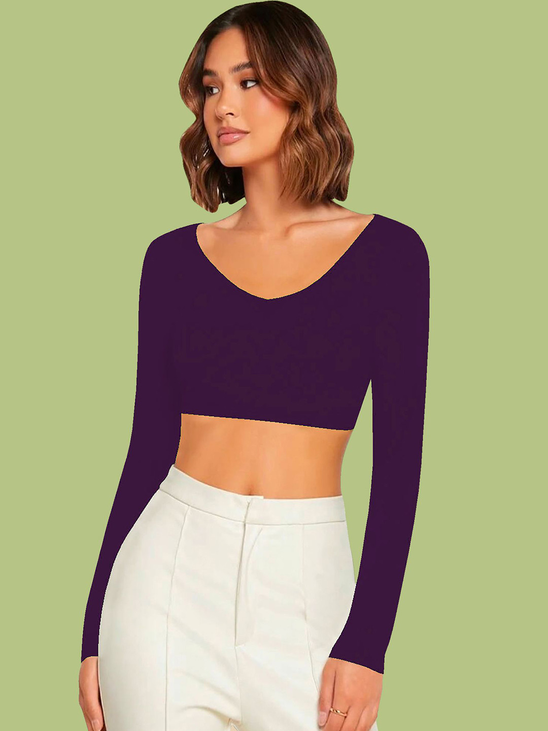 

Dream Beauty Fashion Crop Top, Purple