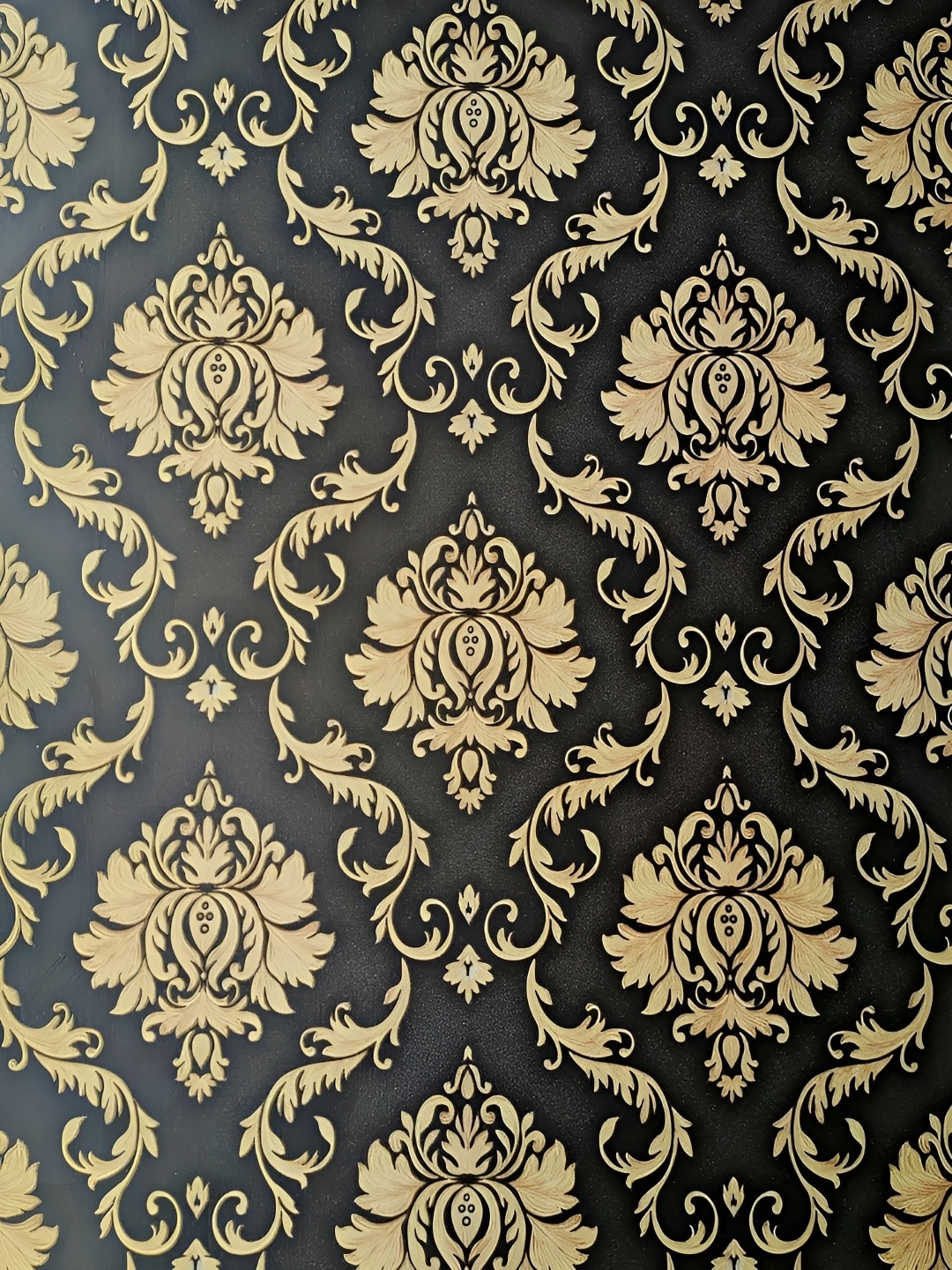 

ANNA CREATIONS Beige & Black Printed Waterproof Self-Adhesive Wallpaper