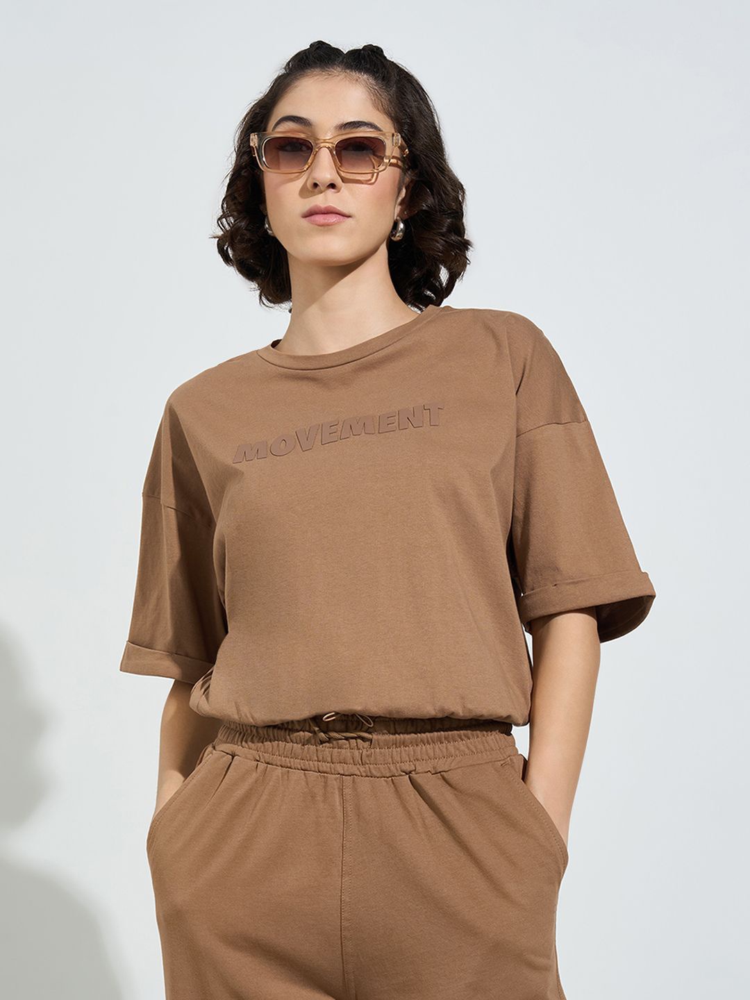 

Ajile by Pantaloons Cotton Top, Brown