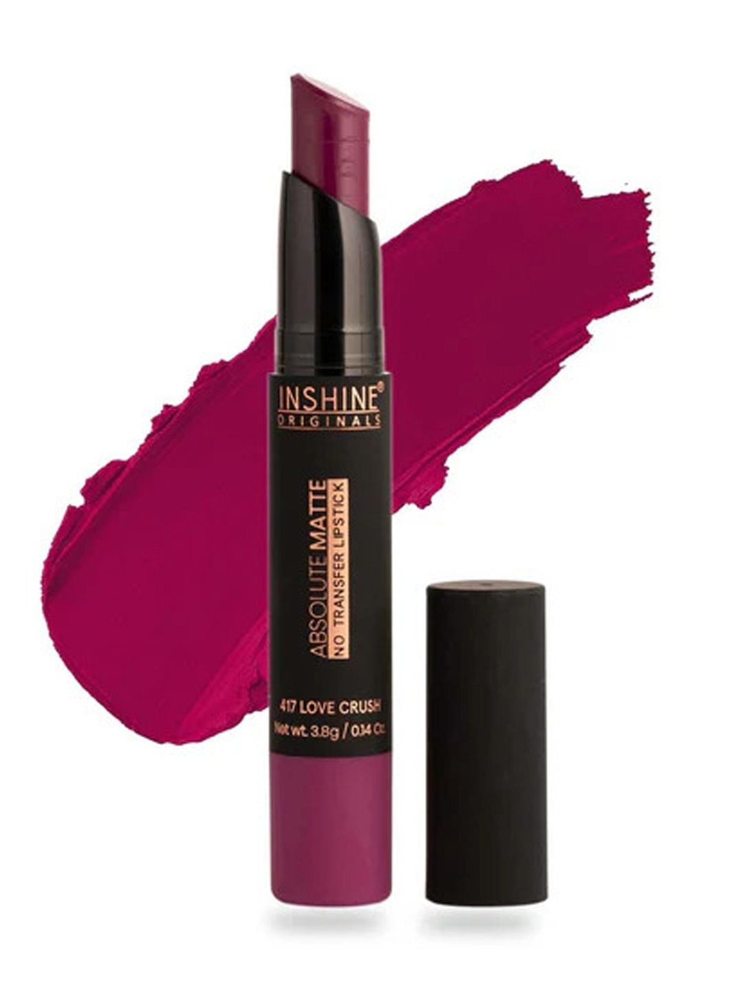 

Inshine Originals Absolute Matte No Transfer Bullet Lipstick - 3.5 g - Love Crush 417, Magenta