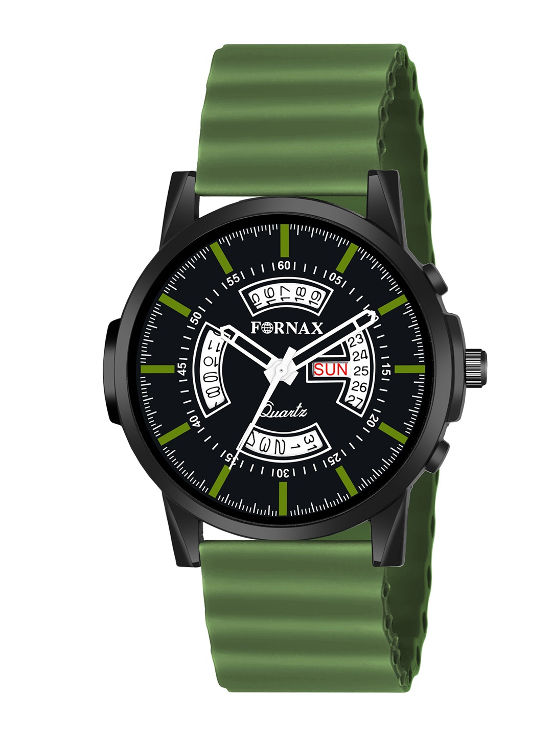 

Fornax Men Printed Dial & Straps Analogue Watch fx21, Green