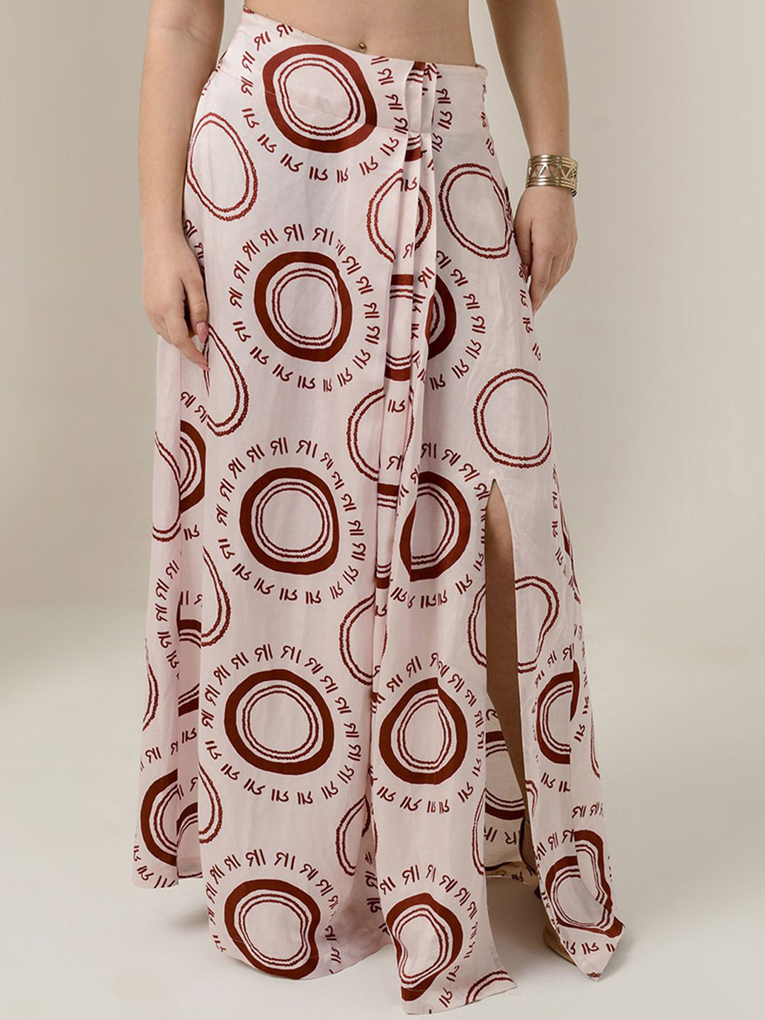 

First Resort by Ramola Bachchan Printed Maxi Skirt, Pink