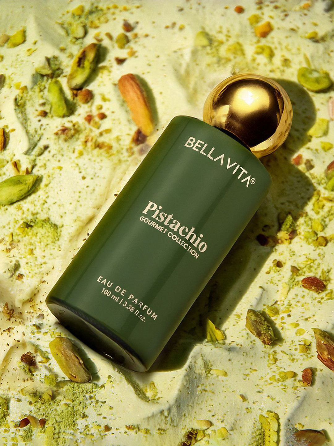 

Bella Vita Organic Pistachio Gourmet Long lasting Eau De Parfum- 100 ml, Green