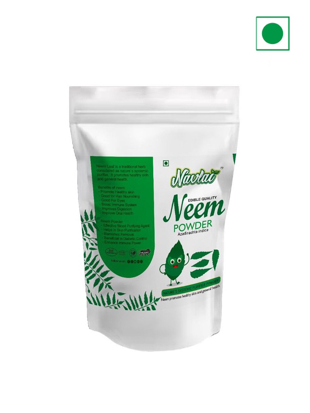 

Navlai Neem Leaf Powder - 100 g, Green