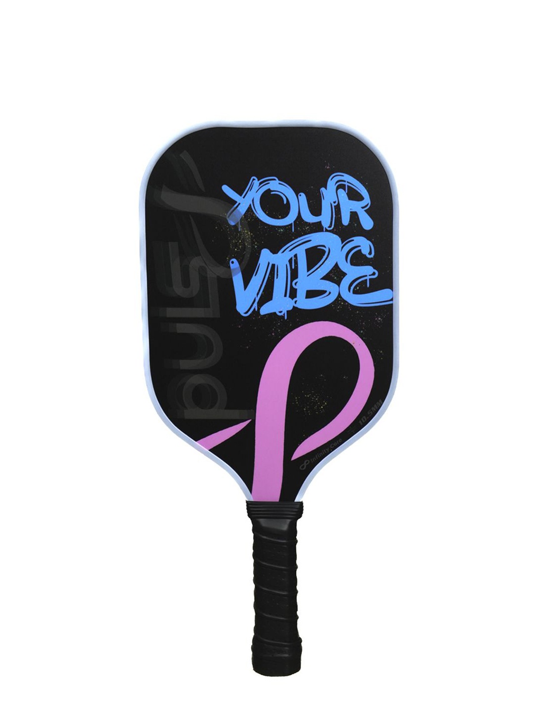 

PULS8 Your Vibe Printed LED Pickleball Paddle, Black