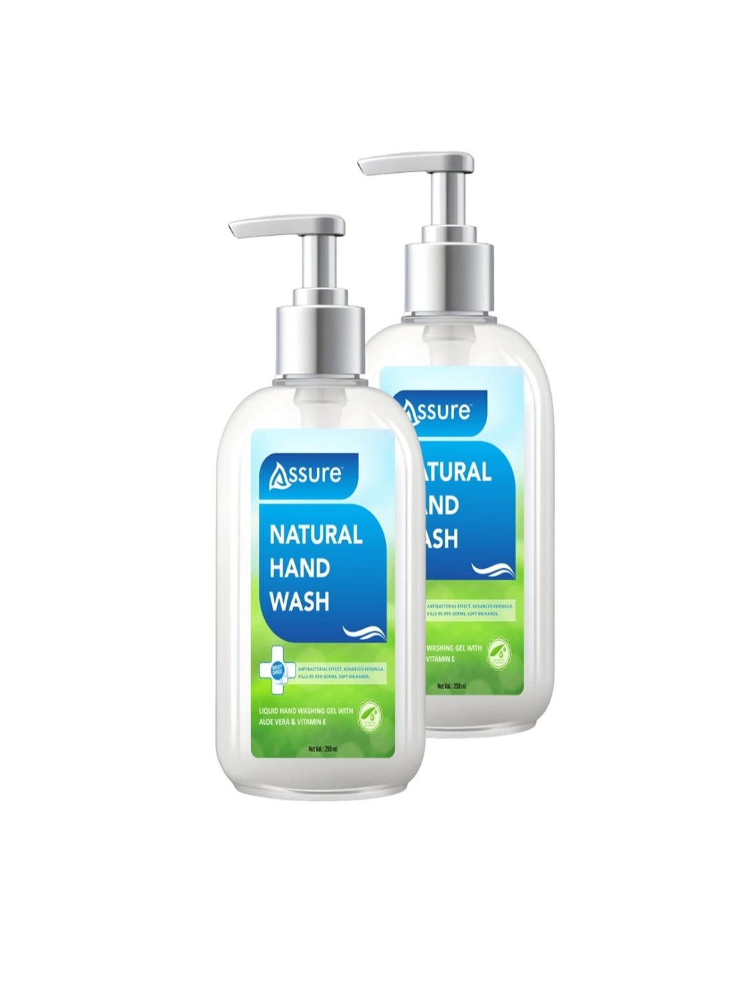 

Assure Set Of 2 Natural Hand Wash With Vitamin E - 250 ml Each, Off white