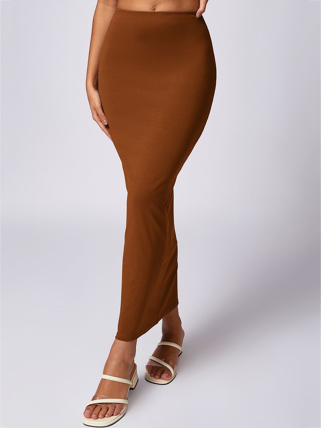 

StyleCast Women Pencil Maxi Skirt, Brown