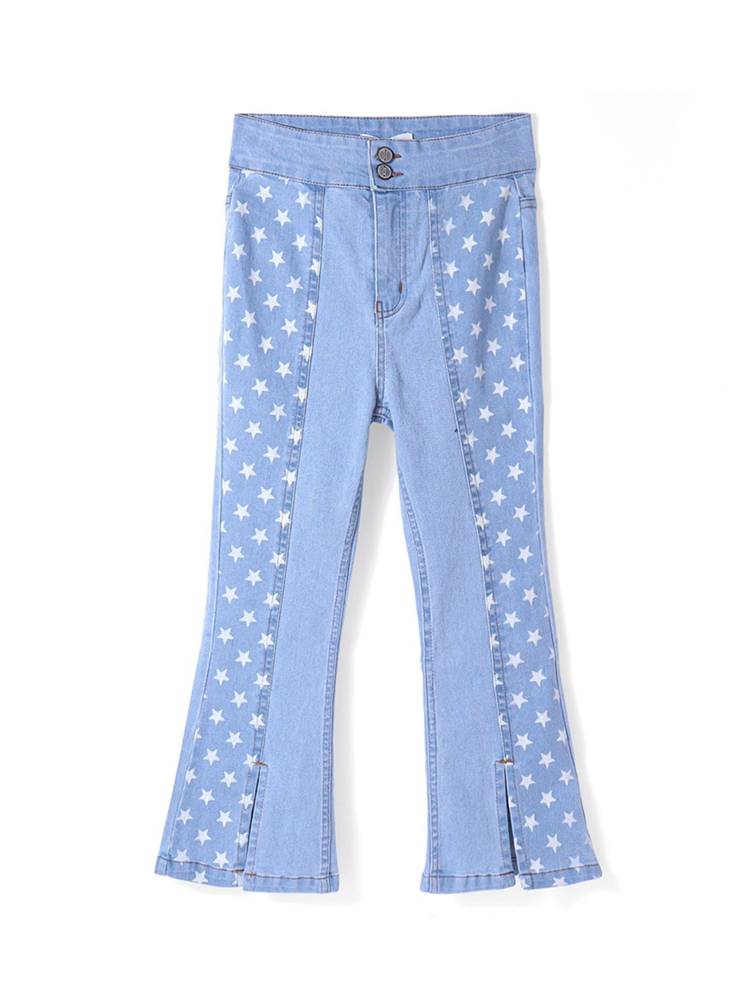 

ARIAS By LARA DUTTA Girls Regular Fit Mid-Rise Printed Jeans, Blue